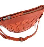 Micmacbags ARTISAN leren dames schoudertas bruin