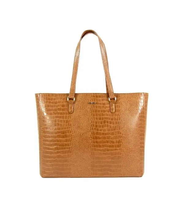 CHARM london midwood shopper werktas 15,6 inch cognac