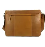 Chesterfield TOLEDO Laptop schoudertas wax pull up cognac