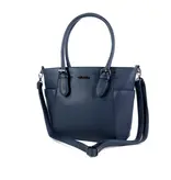 CHARM london oxford dames shopper PU blauw