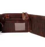 LEATHER DESIGN JUPITER festival klep riem heuptasje cognac