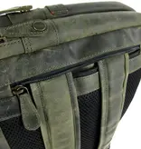 Berba Leren heren 3 in 1 rugzak schoudertas briefcase military