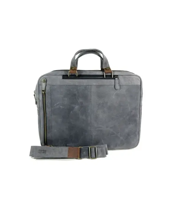 Berba Leren heren 3 in 1 rugzak schoudertas briefcase navy