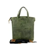 Berba Convertible dames shopper rugzak military