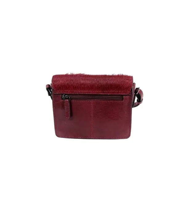 Micmacbags MENDOZA kleptasje dames schoudertas burgundy