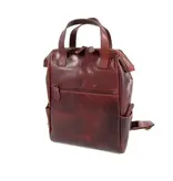 LEATHER DESIGN Stoere leren rugzak werktas  Cognac