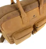 Micmacbags Oklahoma leren Handtas westernbag schoudertas bruin