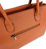 Wimona PU damestas handtas laptoptas SIENNA cognac