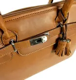 Berba DEXTER damestas schoudertas business tas cognac