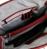 Berba CHAMONIX damestas schoudertas business tas rood