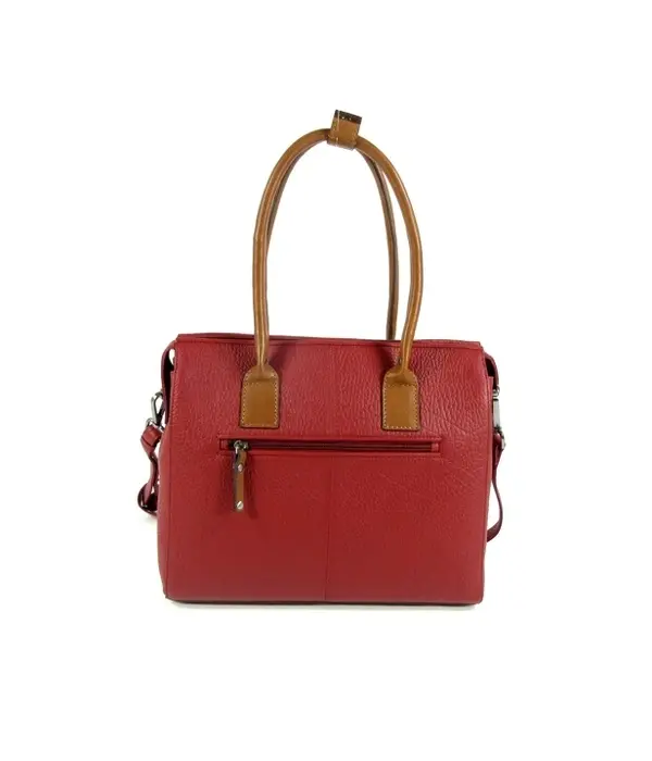 Berba CHAMONIX damestas schoudertas business tas rood