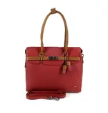 Berba CHAMONIX damestas schoudertas business tas rood