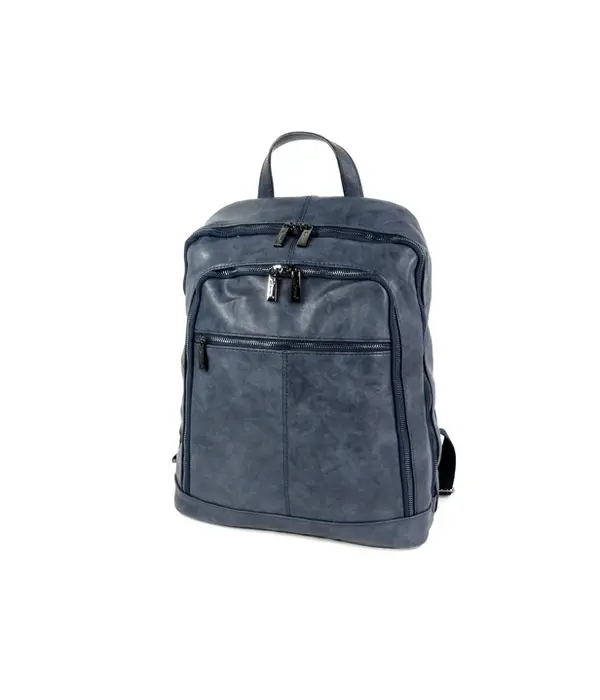 Wimona Marina ruime rugzak schooltas backpack D. Blauw