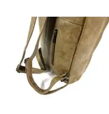 Wimona PU trendy rugzak backpack AMALIA taupe