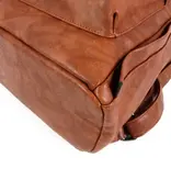 Wimona PU trendy rugzak backpack AMALIA bruin