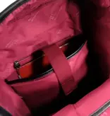 Wimona PU trendy rugzak backpack AMALIA zwart