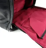 Wimona PU trendy rugzak backpack AMALIA zwart