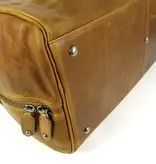 Chesterfield reistas weekendtas William Wax Pull up leer Cognac