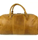 Chesterfield reistas weekendtas William Wax Pull up leer Cognac