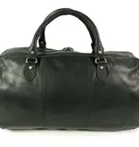 Chesterfield reistas weekendtas William Wax Pull up leer Zwart