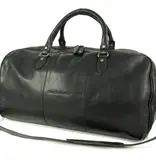 Chesterfield reistas weekendtas William Wax Pull up leer Zwart