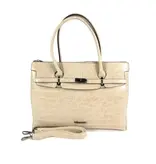 Wimona PU damestas handtas laptop tas SOFIA croco taupe