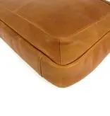 Chesterfield Heren zakentas 15" Laptop tas CALVI Wax Pull up Cognac