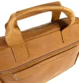 Chesterfield Heren zakentas 15" Laptop tas CALVI Wax Pull up Cognac