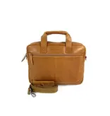 Chesterfield Heren zakentas 15" Laptop tas CALVI Wax Pull up Cognac