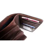 GAZ Ruime dames portemonnee met klep RFID Bruin