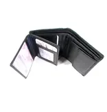 GAZ Heren Bilfold RFID blocking portemonnee hoog zwart