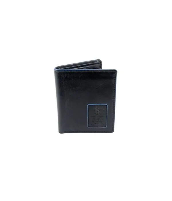 GAZ Compacte heren Bilfold RFID blocking portemonnee hoog zwart
