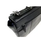 Leonhard Heyden ROMA stijlvolle klassieke 1 vaks briefcase laptoptas Zwart