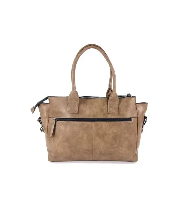 Wimona Trendy handtas schoudertas CATARINA-ONE Taupe