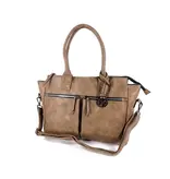 Wimona Trendy handtas schoudertas CATARINA-ONE Taupe