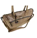 Wimona Trendy PU handtas schoudertas FABIANA Taupe