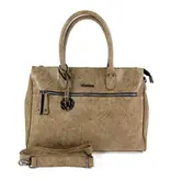 Wimona Trendy PU handtas schoudertas FABIANA Taupe