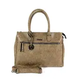 Wimona Trendy PU handtas schoudertas FABIANA Taupe