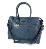 Wimona Trendy PU handtas schoudertas FABIANA D. Blauw