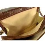 My Bag 3 vaks aktetas documenten schoudertas Cognac