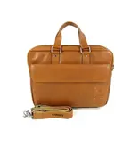 ORANGE FIRE 15,6 inch Laptoptas handtas schoudertas Cognac