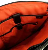 ORANGE FIRE 15,6 inch Laptoptas handtas schoudertas zwart