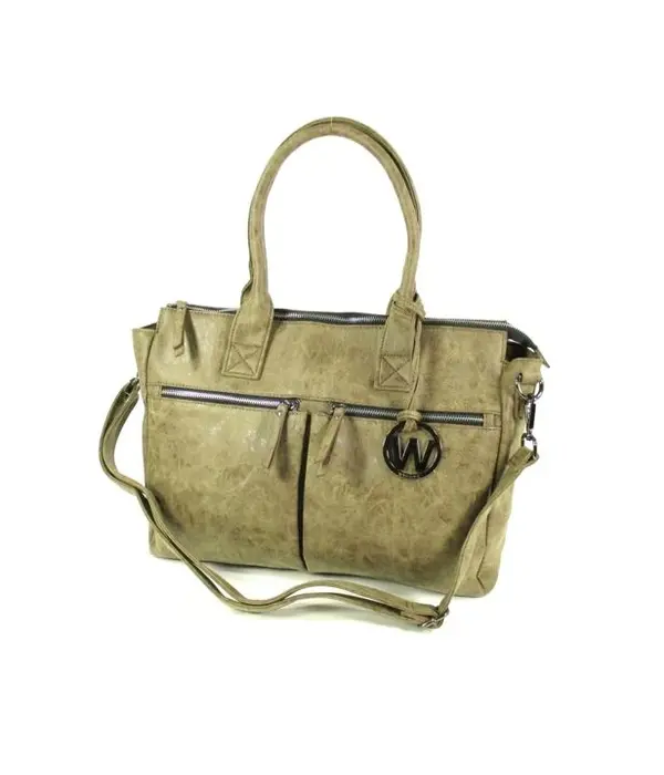 Wimona Trendy handtas schoudertas CATARINA Taupe