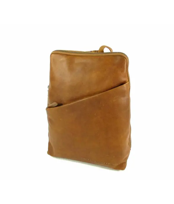 Chesterfield Leren back Pack Dames BATH Wax Pull up Cognac