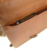 ORANGE FIRE Leren business tas laptoptas OLD SKOOL 15,6" cognac