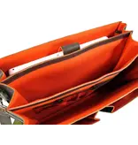 ORANGE FIRE Leren business tas laptoptas OLD SKOOL 15,6" bruin