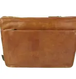 ORANGE FIRE Laptoptas Business tas met Classic flap 15,6" Cognac