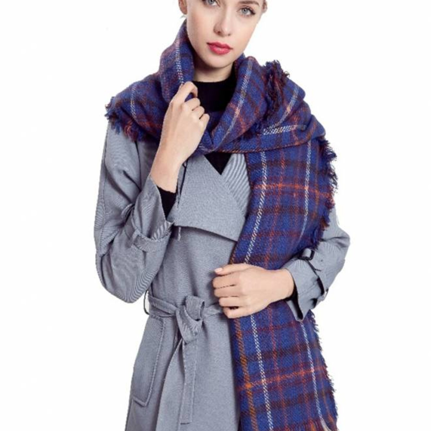 Sjaal Plaid Blauw