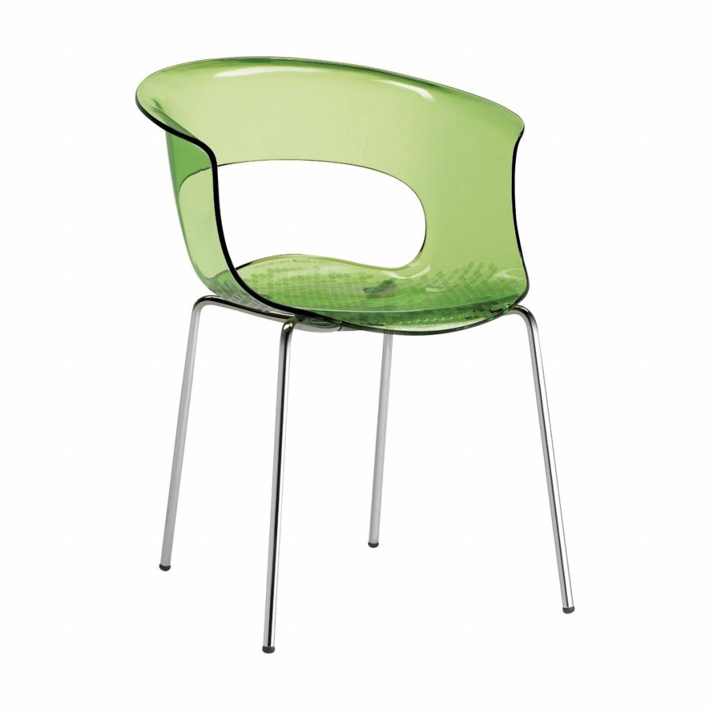 Kantinestoel Design Louisa Battaglia Doorschijnend