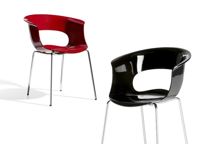 Kantinestoel Design Louisa Battaglia Hoogglans